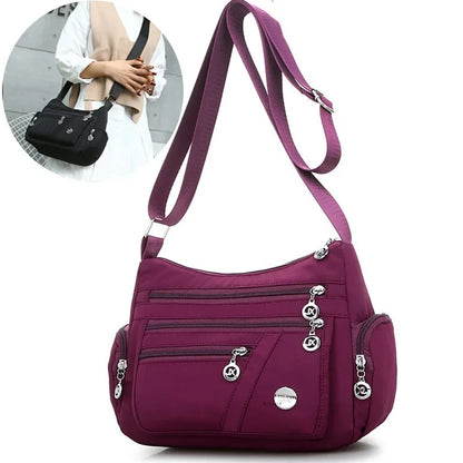 Loveontop Crossbody for Women Waterproof Tote Casual Nylon Purse Handbag Lightweight Messenger Bag