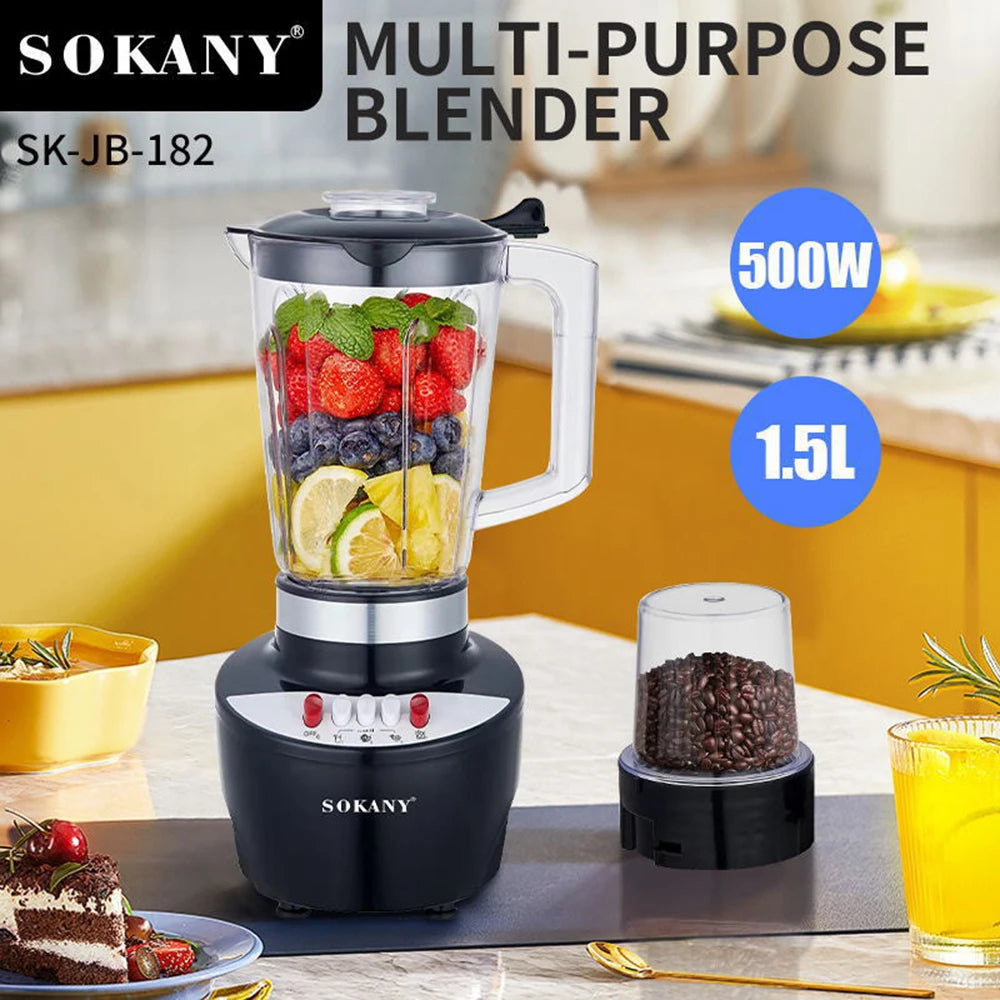 220v SK-JB-182 Juicer Cooking Machine Household Small Multi functional Automatic Blender