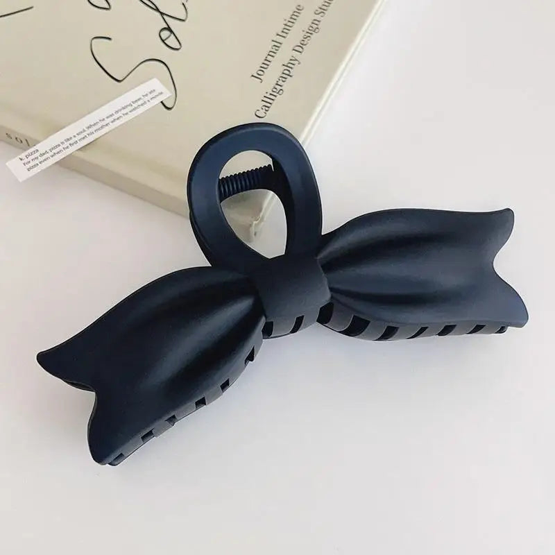 Large Bows Crab Hair Clip for Women Matte Trendy Claw Clips Popular Hair Accessories Korean Girls Hairpin Party Jewelry 2023