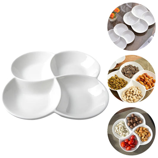 Serving Tray Snack Appetizer Dish Fruit Plate Platter Party Divided Melamine Bowl Forcandy Dessert Trays Plates Container Holder