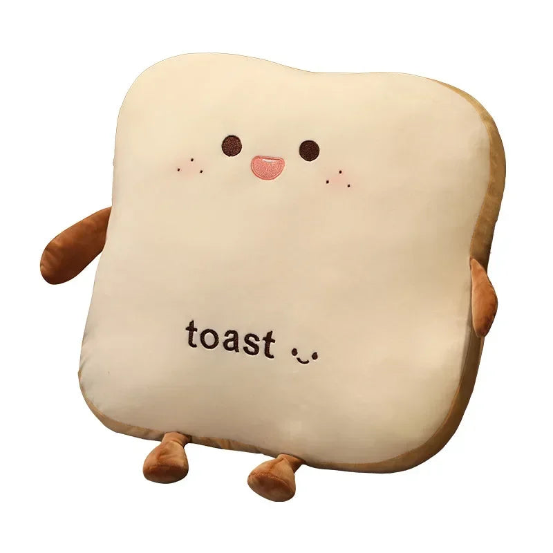 Cartoon Simulation Toast Big Pillow Plush Bread Cushion Toy Ragdoll Chair Backrest Sofa Decoration Ornaments