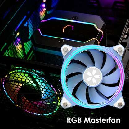 Yeston ZEAGINAL 12cm PC Case Cooling Fan Hydraulic 4Pin PWM 1800RPM CPU Cooler ARGB LED Cooler Computer Case Heatsink Radiator