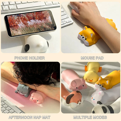 New Cute Panda Wrist Rest Support For Mouse Pad Computer Laptop Arm Rest For Desk Ergonomic Kawaii Slow Rising Squishy Toys 1PC