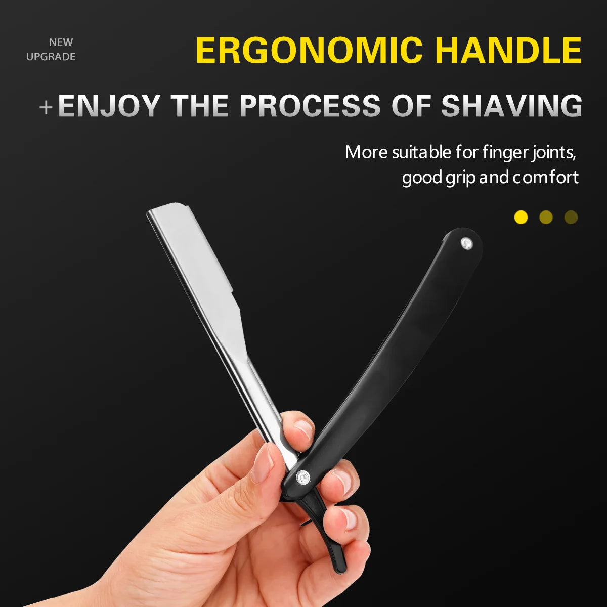 Pro Manual Shaver Straight Edge Stainless Steel Sharp Barber Razor Folding Shaving Beard Cutter Holder Barber Tools