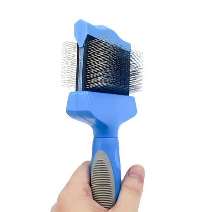 Double Sided Pet Brush Dog Cat Hair Fur Bristle Grooming Shedding Cleaning Massage Comb Styling Tool