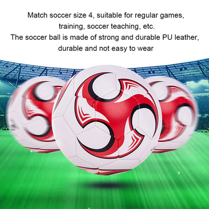 Cyclone Color Football Professional Soccer Ball Standard Size 4 Football PU  Leather  Machine-Stitched Football