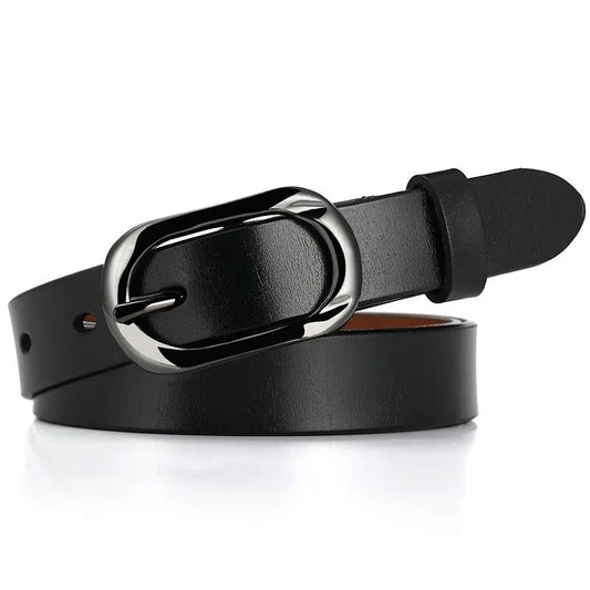 Genuine leather belts for women Fashion Pin buckle woman belt High quality second layer cow skin strap female width 2.3 cm