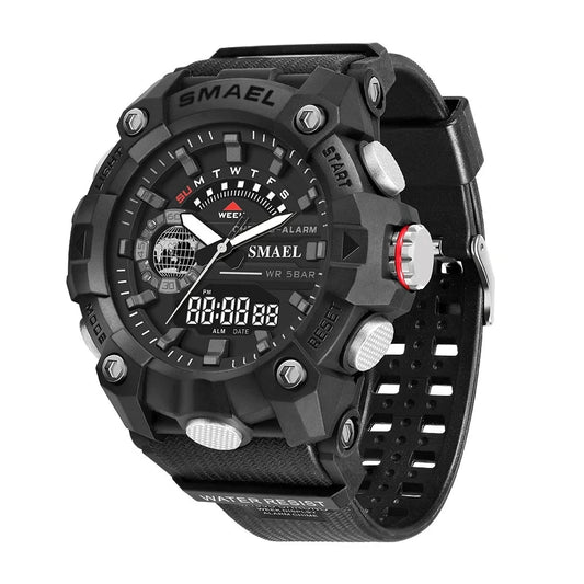 SMAEL Multi functional Electronic Watch 8040 Fashion Electronic Watch Student Outdoor Sports Waterproof Alarm Clock