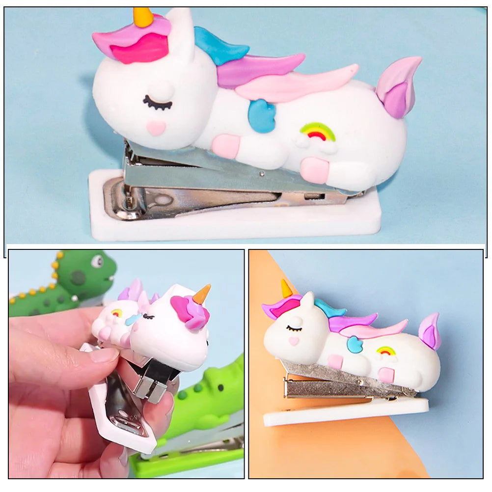 Mini Stapler Students Small Home Accessory Cute Hand Kids Handheld Household for Office Desk