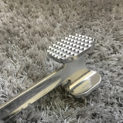 Meat Tenderizer Hammer 19cm Household Aluminum Alloy Steak Metal Mallet Kitchen Tool Heavy Duty Durable Double-Sided Tenderizer