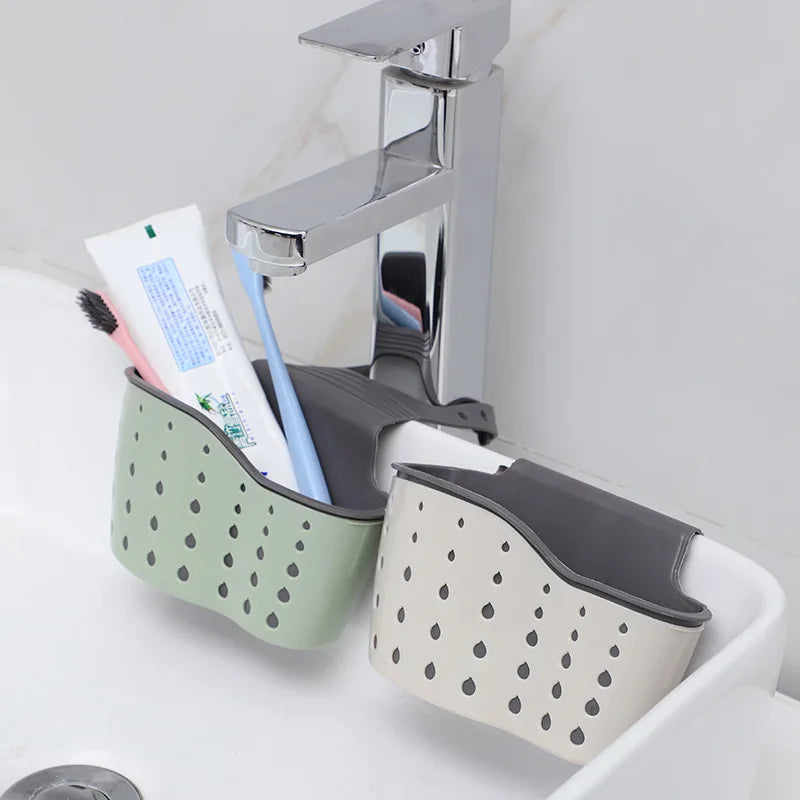 Sink plastic drainage basket storage hanging basket kitchen small items kitchen utensils storage rack drainage rack small tools