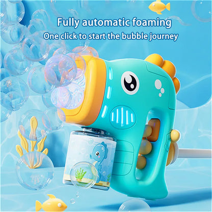 Haima Blowing Bubble Machine Children's Toy Fully Automatic Parent-child Outdoor Play Tool without Battery and Bubble Water