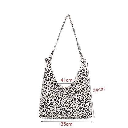 Female Bags Totes Luxury Designer Handbags For Women Shopping Canvas Ladies Fashion Casual Leopard Shoulder Shopper Women'S Bag