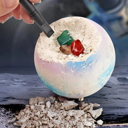 Children Archaeological Digging Toy Treasure Planet Gem Ore Exploration of The Solar System Mining Science Educational Toys