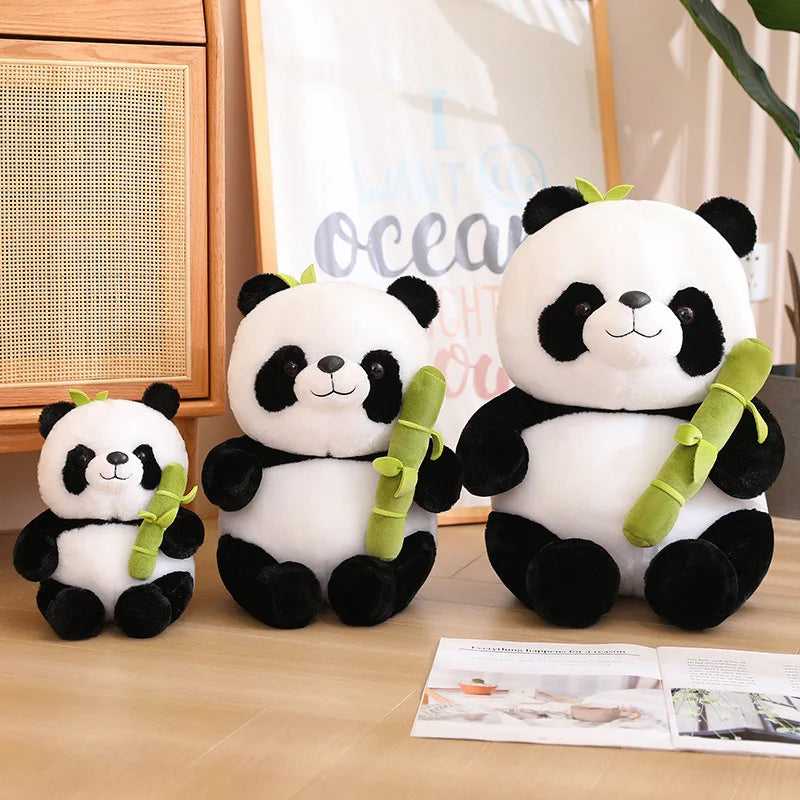 25cm Kawaii Panda With Bamboo Soft Stuffed International Favorite Dolls Birthday Christmas Gifts Presents For Kids