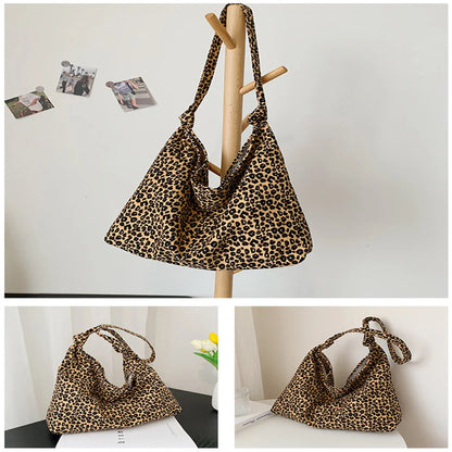 Female Bags Totes Luxury Designer Handbags For Women Shopping Canvas Ladies Fashion Casual Leopard Shoulder Shopper Women'S Bag