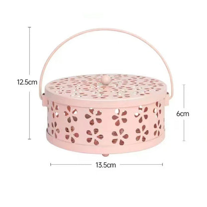 Portable Mosquito Coil Tray Holder Home Insect Repellent Anti-fire Sandalwood Incense Burner Box Anti-Mosquito Supplies