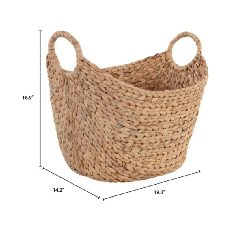 Better Homes & Gardens Large Natural Water Hyacinth Boat Basket