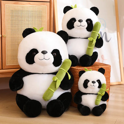 25cm Kawaii Panda With Bamboo Soft Stuffed International Favorite Dolls Birthday Christmas Gifts Presents For Kids