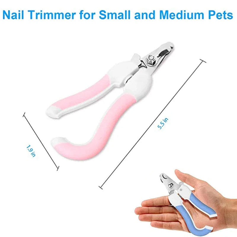 Dog Nail Clipper Scissors Kitten Nail Toe Claw Clippers Trimmer Labor-Saving Grooming Tools for Animals General Pet Supplies