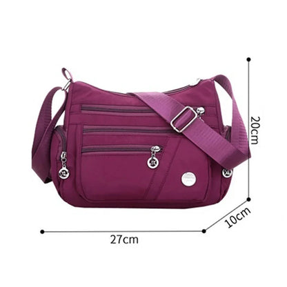 Loveontop Crossbody for Women Waterproof Tote Casual Nylon Purse Handbag Lightweight Messenger Bag