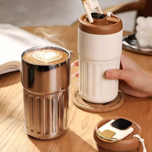 Smart Thermos Bottle LED Temperature Display Coffee Cup 316 Stainless Steel Tumbler Mug Portable Vacuum Flasks Thermoses