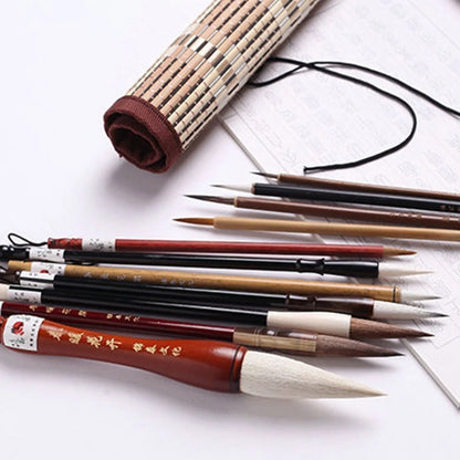 Chinese Calligraphy Brushes Pens Kanji Sumi Brush for Writing Painting 7/11 Set Wholesale