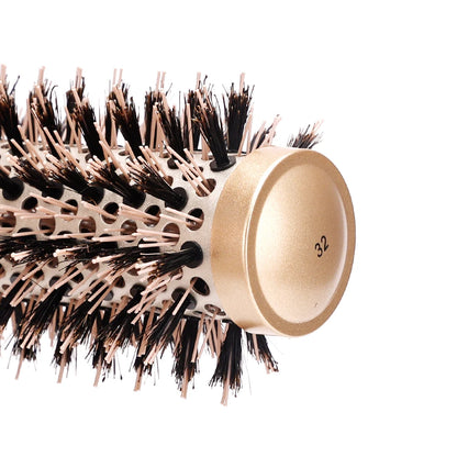 Speciality Round Rolling Brush Straight Hair Comb Boar Bristle Brush Blowing Curling Hairdressing Styling Tool