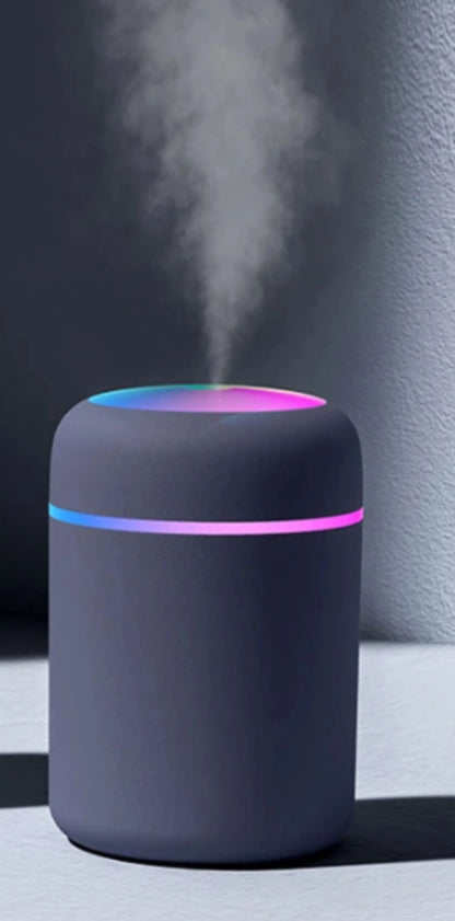 Mini Humidifier 300ML Portable Ultrasonic Air Diffuser USB Desktop Indoor Home Car Essential Oil Aroma with Colorful LED Lamp