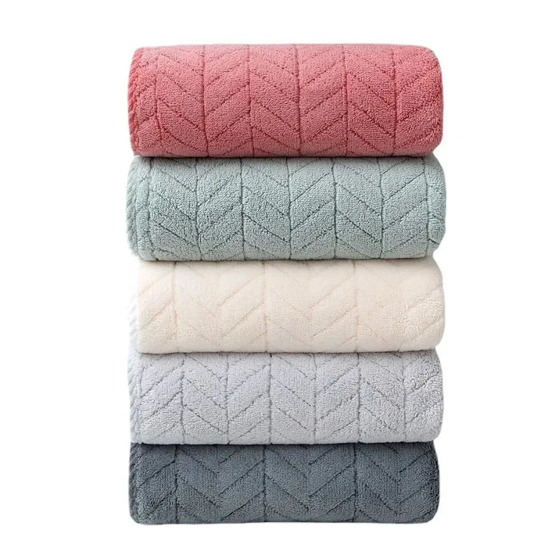 Thickened Coral Velvet Towel Adult Bath Towel Household Quick Dry Cleaning Face Towel Microfiber Towels