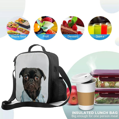 Personalized Thermal Lunch Box for Women Kids Custom Lunch Bag with Container Insulated Lunch Tote Cooler Bag for Office Picnic