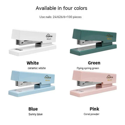 Desk Binding Paper Stapler, Book Binder, Durable, Colors, Stationery, Office Accessories, Fashion,Office & School Supplies