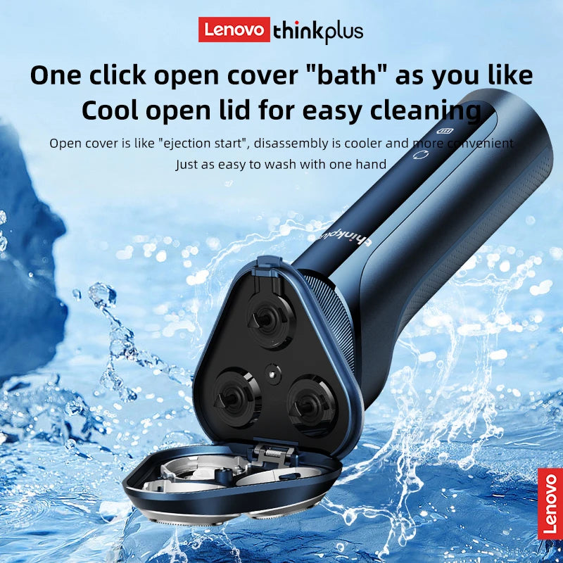 Lenovo Electric Razor For Men, Full-Automatic , Smart Touch, Full-Body Machine, Washable, Portable Shaver For Your Husband