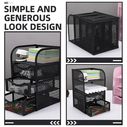 Desktop Drawer Organizer Classified File Document Storage Holder Sundries Cosmetic Makeup Stationery Storage Box