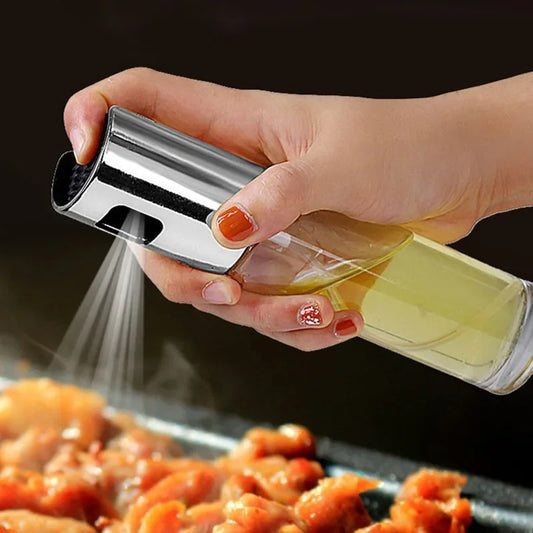 Kitchen Stainless Steel Olive Oil Sprayer Bottle Pump Oil Pot Leak-proof Grill BBQ Sprayer Oil Dispenser BBQ Cookware Tools