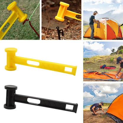 Outdoor Light Weight Hammer PE Solid Color Pulling Nail Hammer For Camping Portable Ceiling Tent Ground Nail Hammer Tools S6Z2