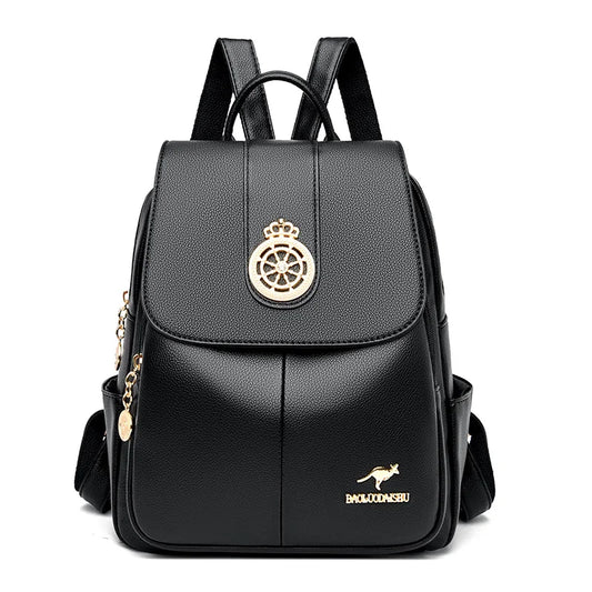 Women Fashion Backpack Quality Leather New Fashion Shoulder Ladies HighCapacity Travel Backpack Schoolbag Girls mochila feminina