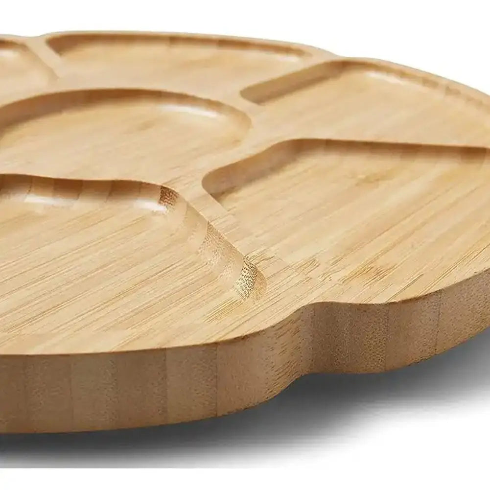 Bamboo Round Rotating Tray Fruit Nut Storage Tray Resin Mold Dishes Partition Plate DIY Crafts Home Decorations