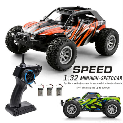 1/32 RC Car 2.4G Mini High-speed Remote Control Car for S801 S802 Boys Kids Gift Built-in Dual Led Lights Car Shell Luminous Toy