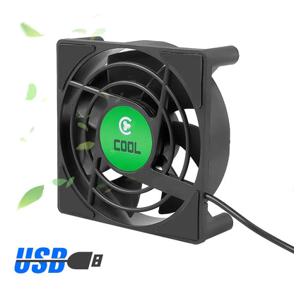 Kebidumei USB Mini fan Cooling Fan DC 5V for PC TV Box Set Top Box fan silent radiating 80x80x25mm free shipping With 30cm Cable