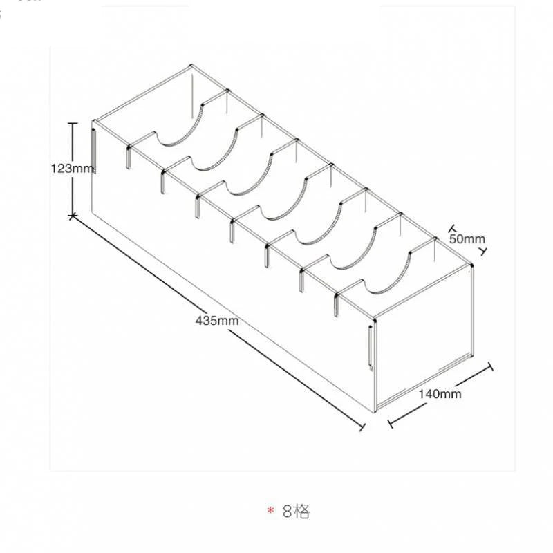 5/8 Grid Clear Acrylic Belt Organizer for Closet,Assemble Belt Organizer Display Case for Tie Bow Tie Women Men Home Belt Holder