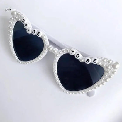 Bachelorette Party Sunglasses Engagement Pearls Sunglasses Bride to Be Gift