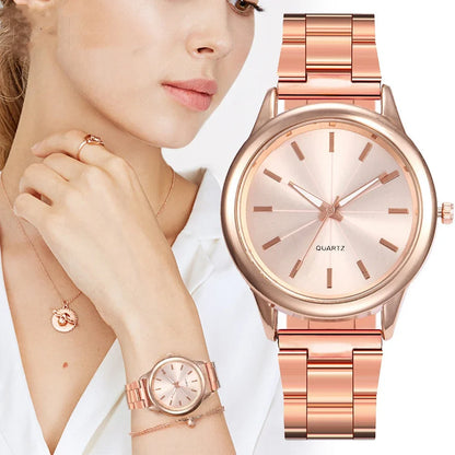 2023 Luxury Watches Quartz  Stainless Steel Dial Casual Bracele Wrist  Gift for Women Clock Ladies Gold Watch relojes Para Mujer