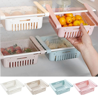 1PC Fridge Organizer Storage Drawer Plastic Storage Box Container Shelf Fruit Egg Food Storage Box Kitchen Accessories