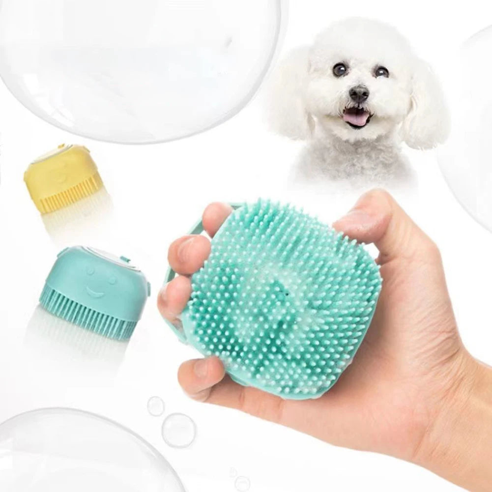 Bathroom Puppy Dog Cat Bath Massage Gloves Brush Soft Safety Silicone Pet Accessories for Dogs Cats Tools Mascotas Products