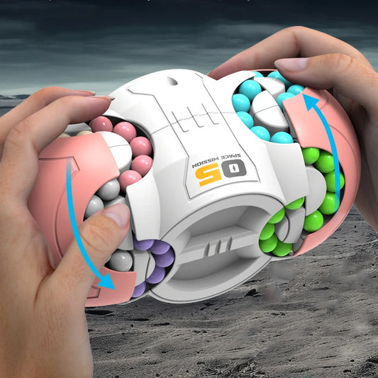 Rotation Finger Magical Bean Magic Cube IQ Mind Brain Teaser Game Fingertip Fidget Toy Decompression Stress Relief Toy