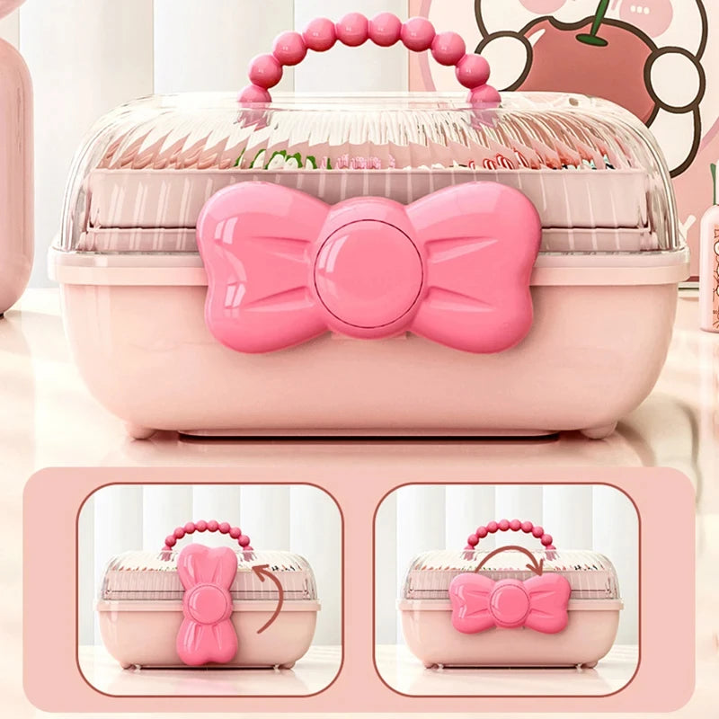 Multi-layer Hairpin Storage Box Cute Girls Jewellery Box Children's Hair Accessories Storage Box Toy Storage Box