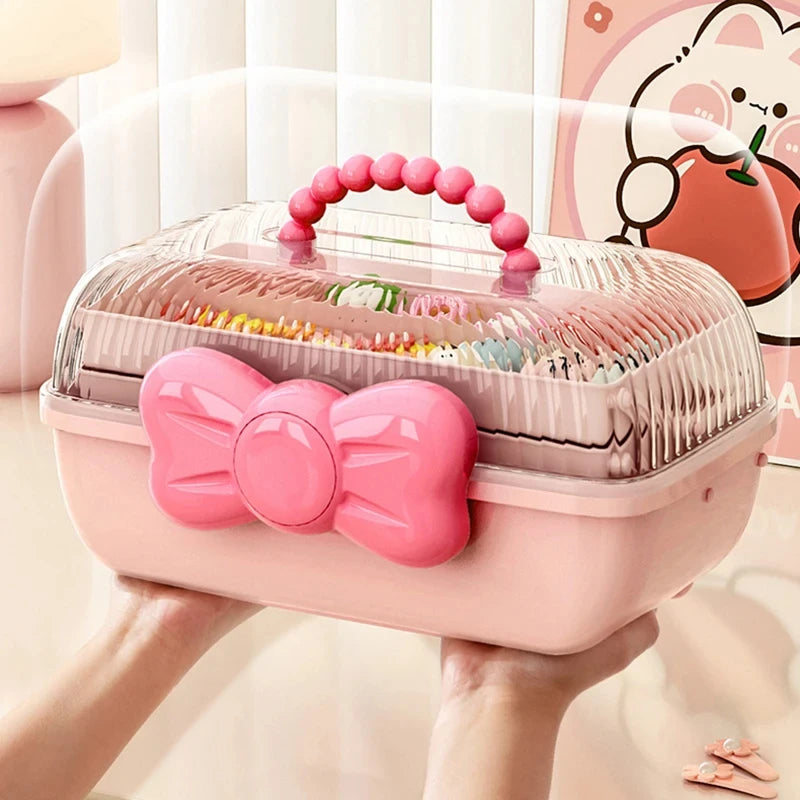 Multi-layer Hairpin Storage Box Cute Girls Jewellery Box Children's Hair Accessories Storage Box Toy Storage Box