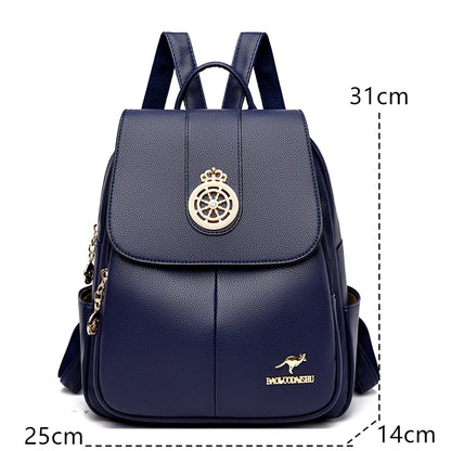 Women Fashion Backpack Quality Leather New Fashion Shoulder Ladies HighCapacity Travel Backpack Schoolbag Girls mochila feminina