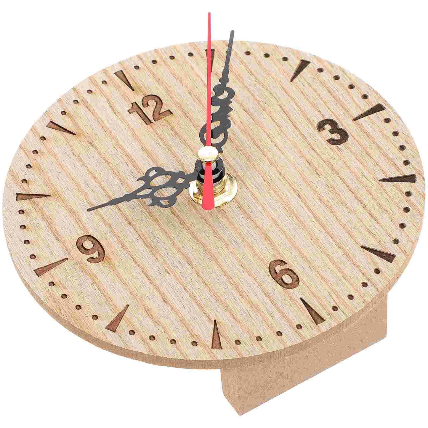 Retro Wood Clock Wall Clock for Living Room Dining Room Kitchen Bedroom No